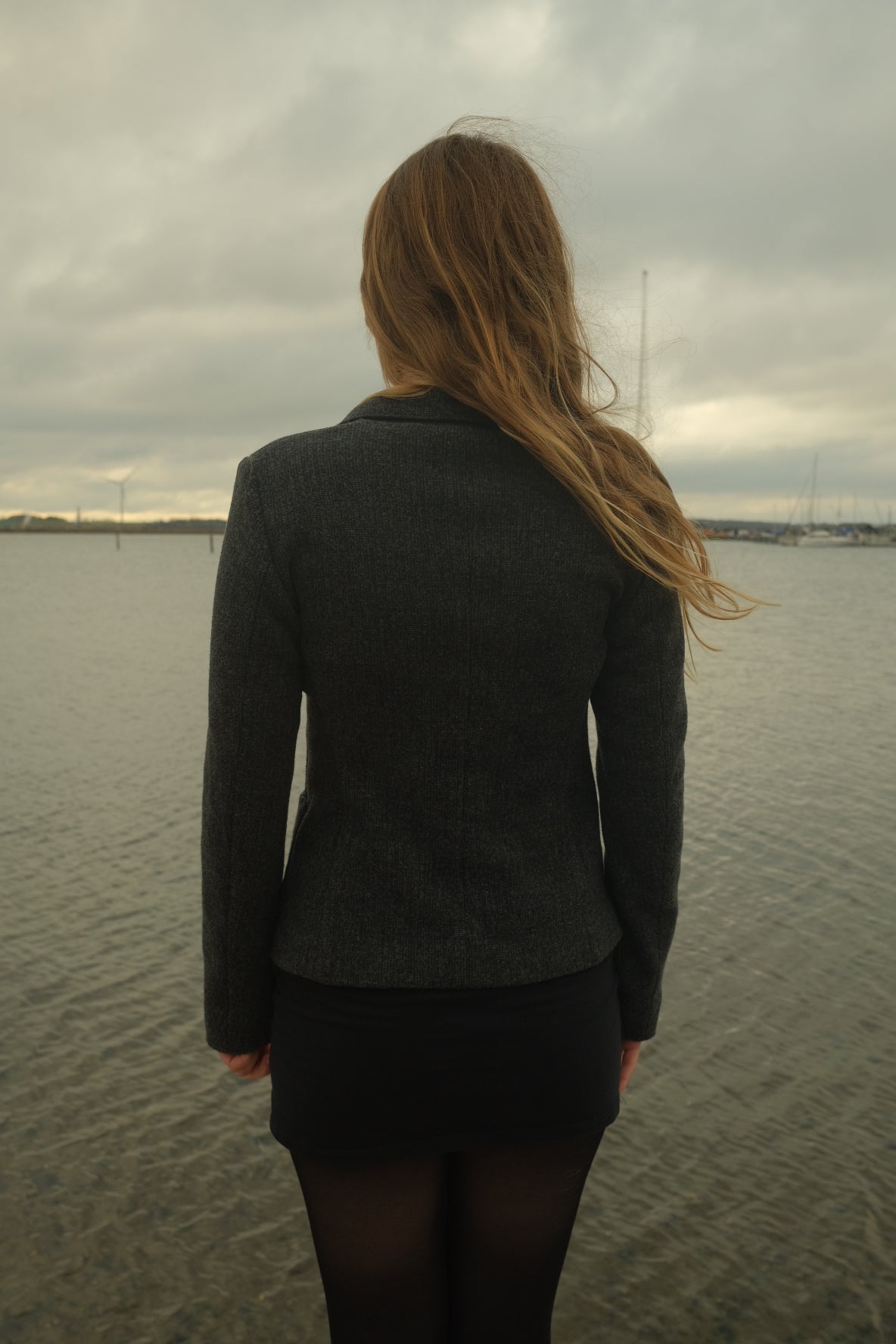 Gray wool blazer from Max&Co.