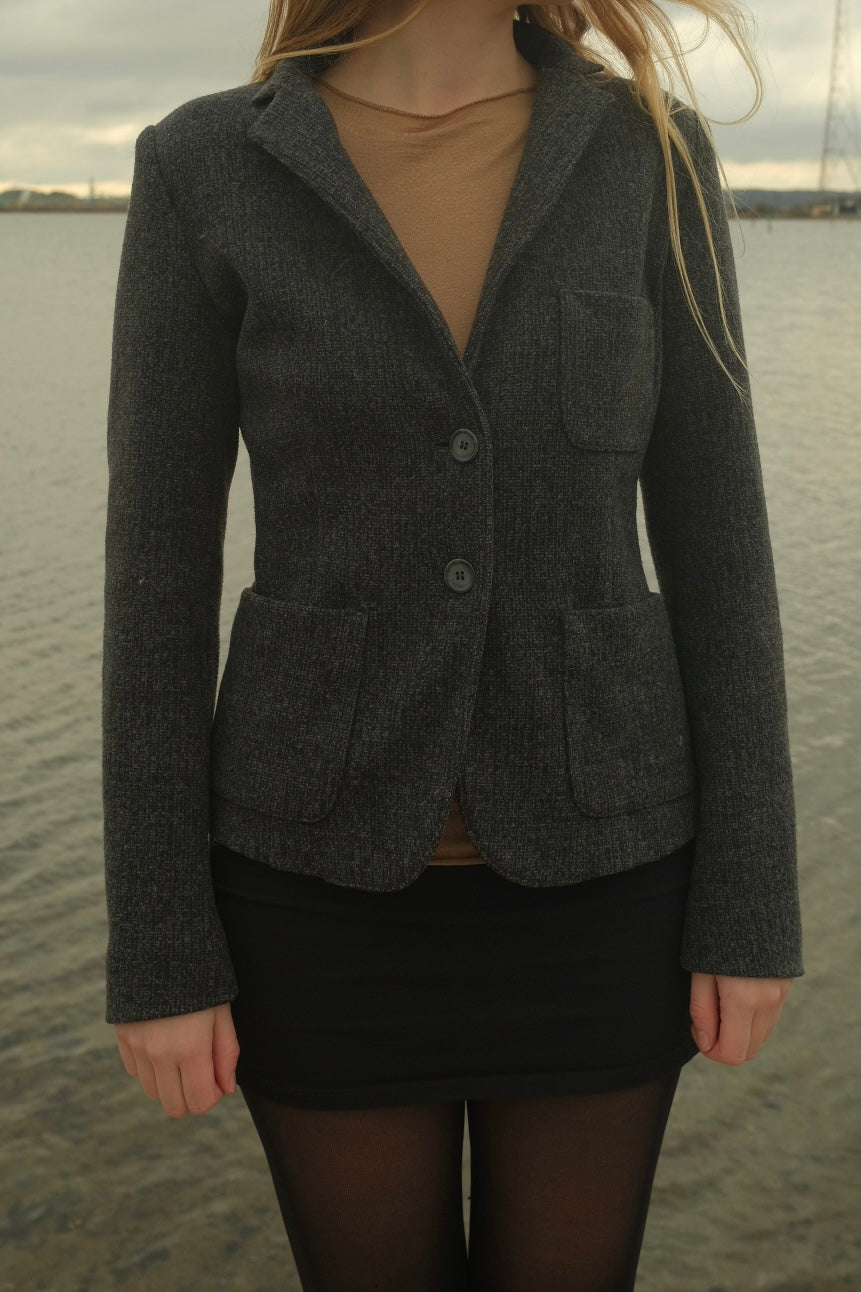 Gray wool blazer from Max&Co.