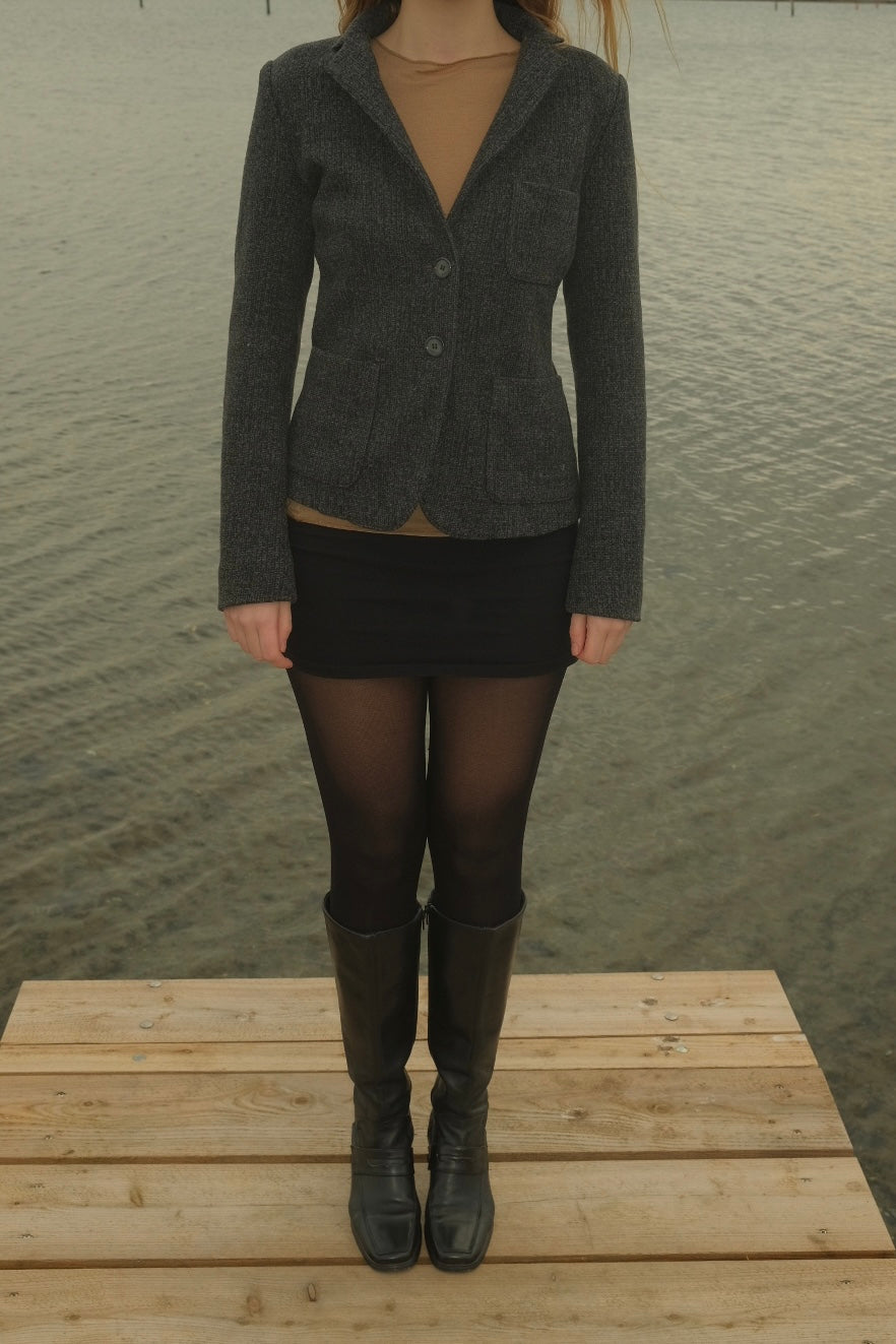 Gray wool blazer from Max&Co.