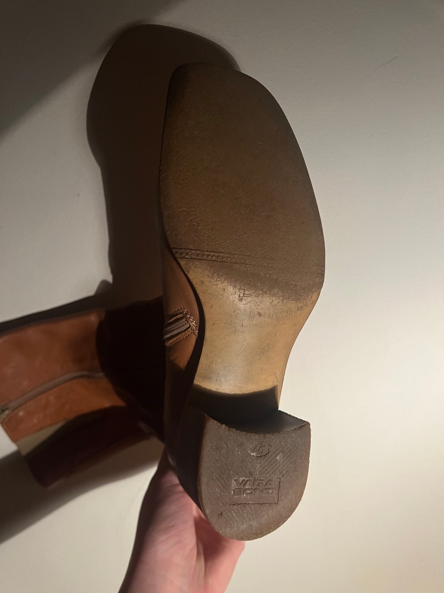 Cognac brown boots from VAGABOND