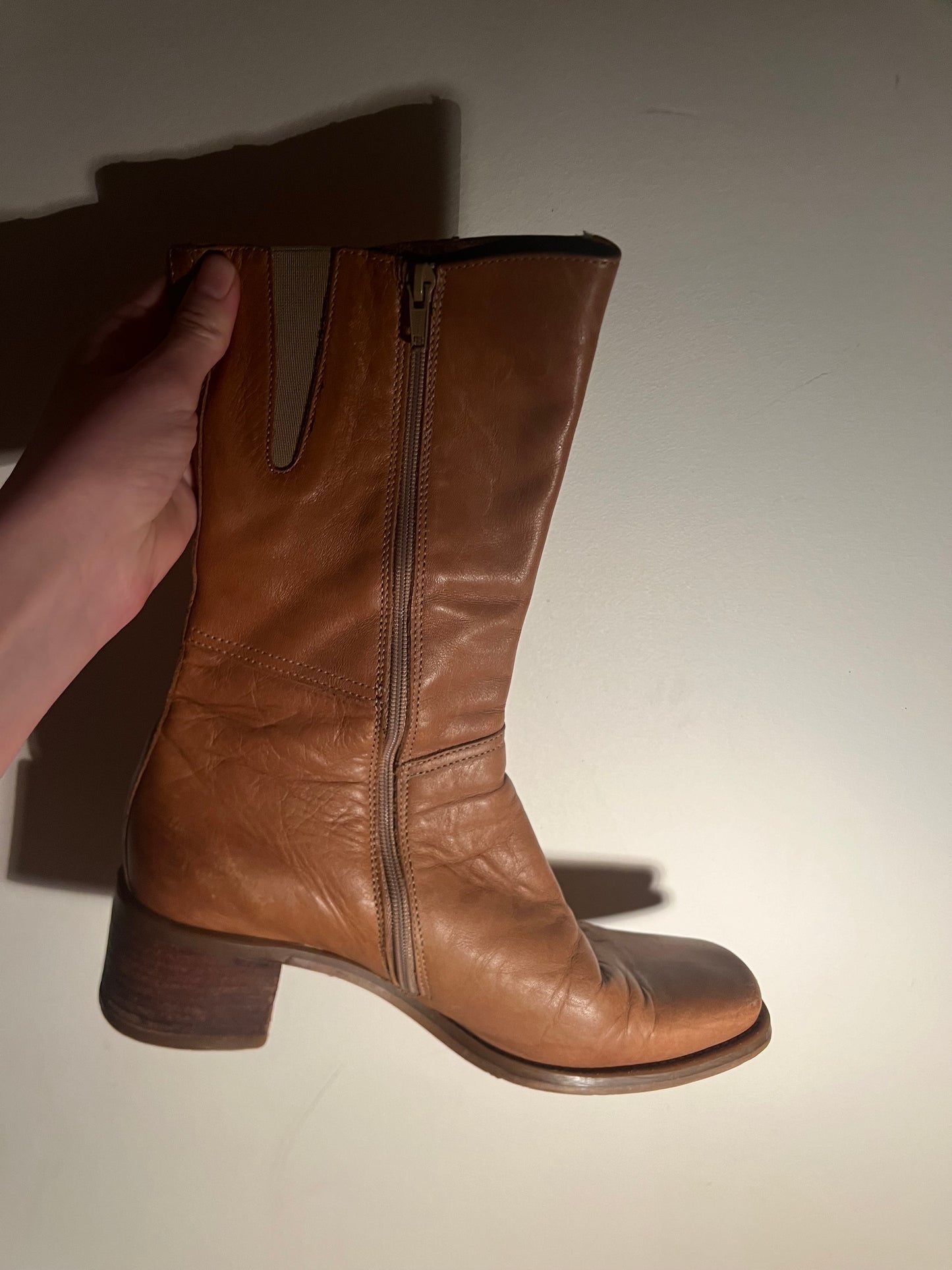 Cognac brown boots from VAGABOND