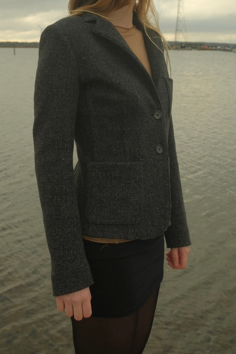 Gray wool blazer from Max&Co.