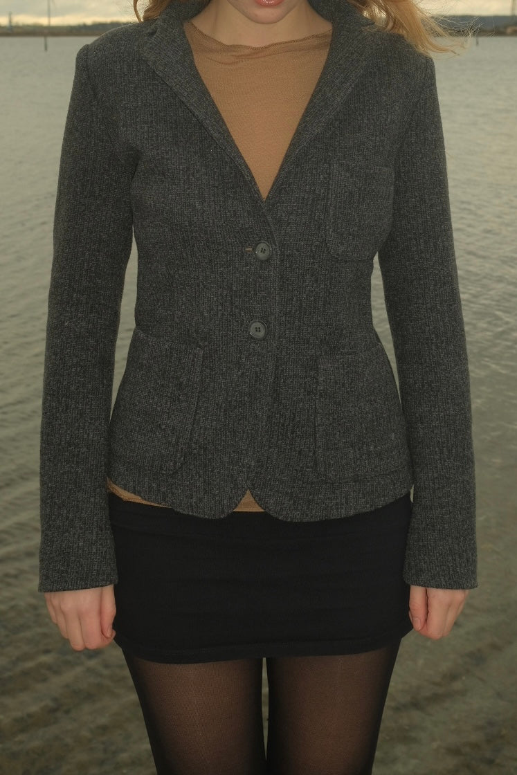 Gray wool blazer from Max&Co.