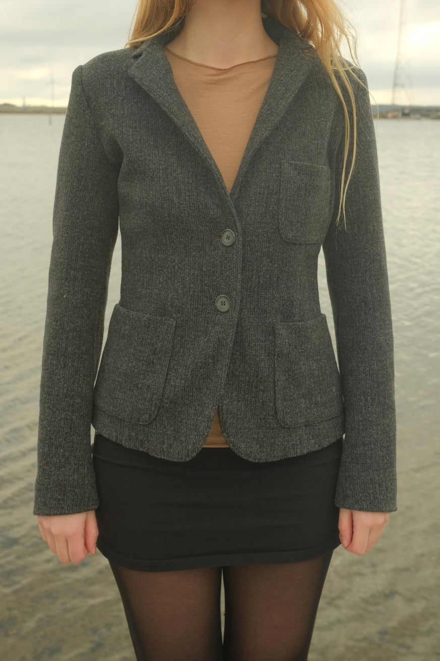 Gray wool blazer from Max&Co.