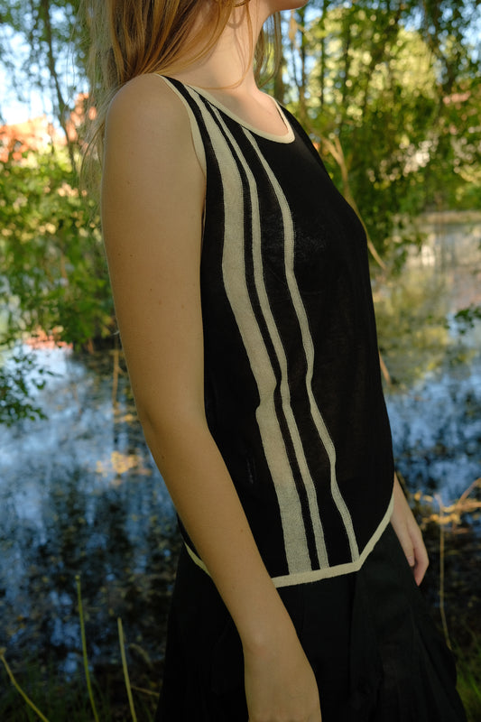 Stribet sommertop